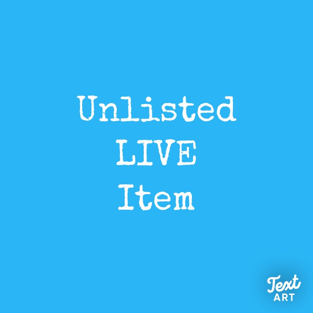 Unlisted LIVE item